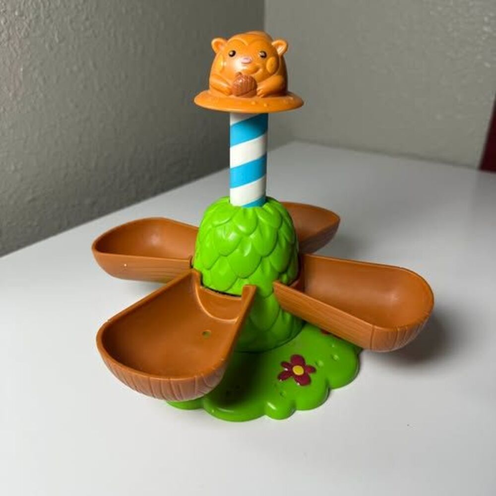 Hasbro weeble wobbles squirrel merry go round *works*